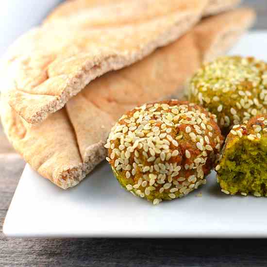 Israeli Sesame Herb Falafel Balls