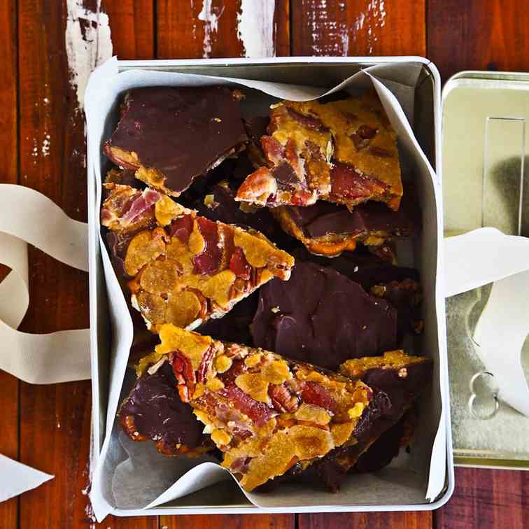 Bacon Pecan Turtle Candy