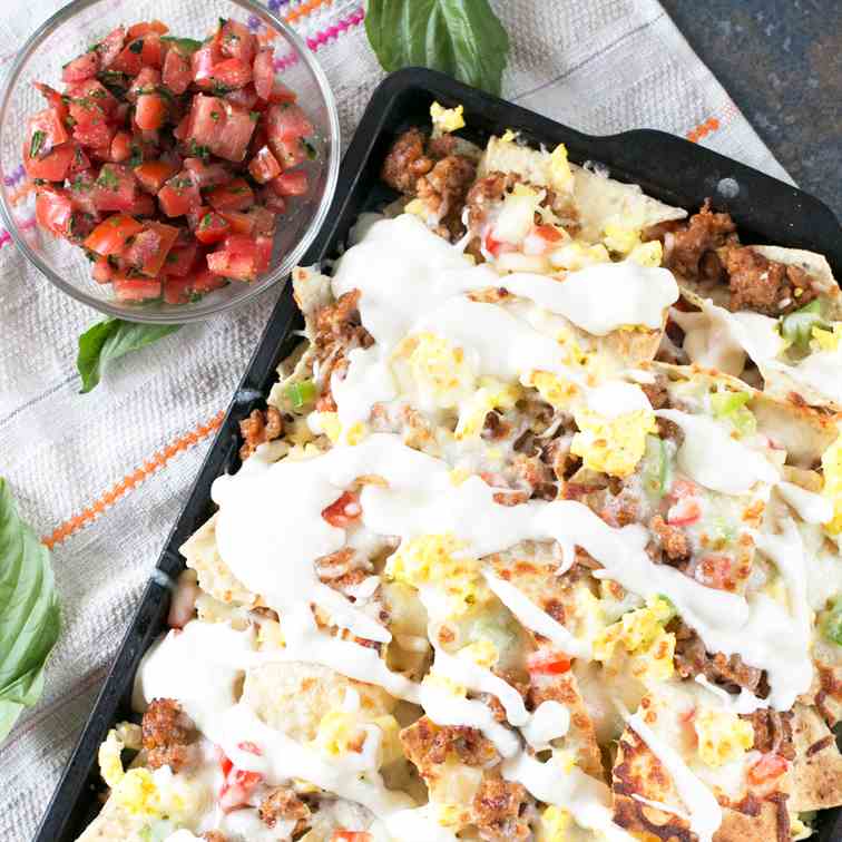 Breakfast Italian Nachos