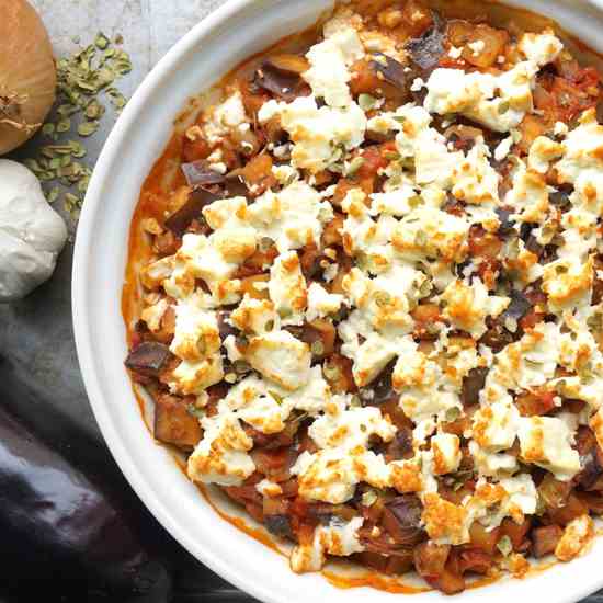 Eggplant and Feta Casserole