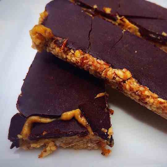 Nutty Raw Caramel Vegan Slice