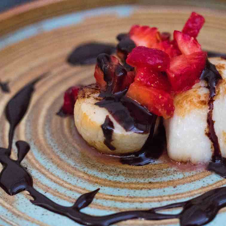 Scallops, Strawberry Salsa and Chocolate