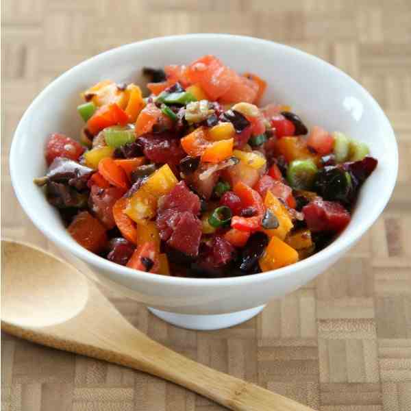 Chunky Plum Salsa Cruda