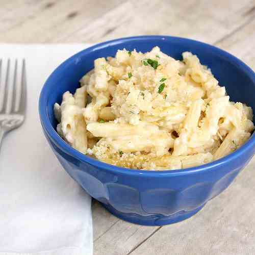 Fontina and Mascarpone Baked Pasta