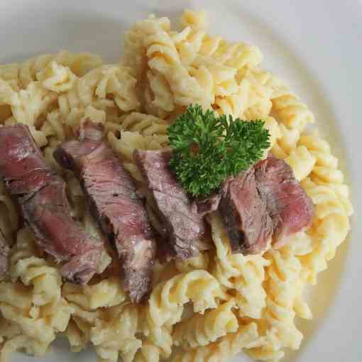 Steak and Cheese Macaroni