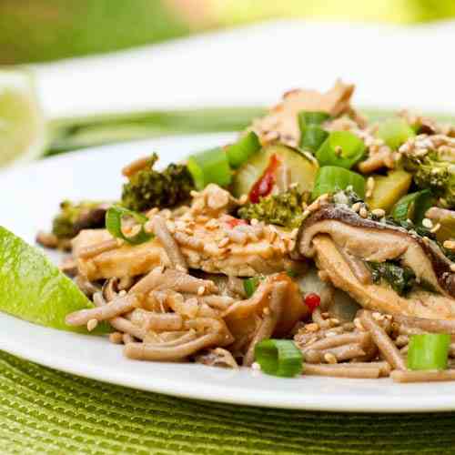 Vegan Soba Noodle Stir Fry