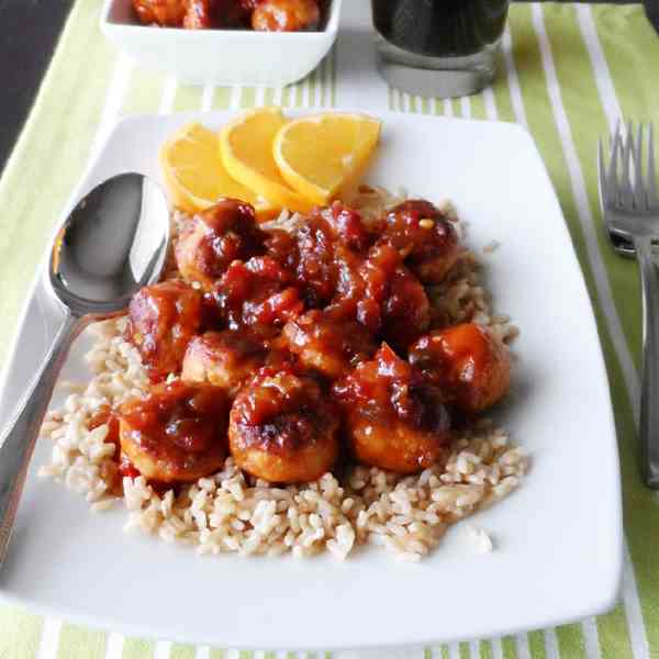 Sweet and Spicy Meatballs