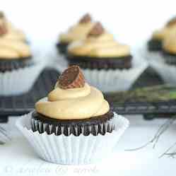 Chocolate Peanut Butter Cupcakes