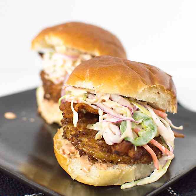 Fried Green Tomato Sliders