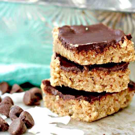 No-Bake Coconut Almond Bars