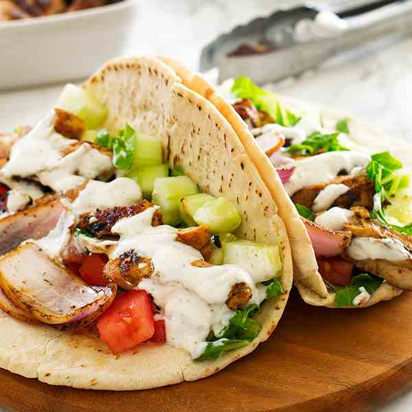 Chicken Shawarma With Yogurt Sauce