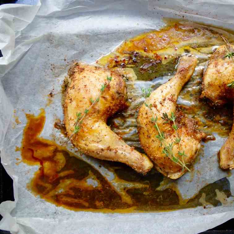 Crispy Roasted Chicken Legs