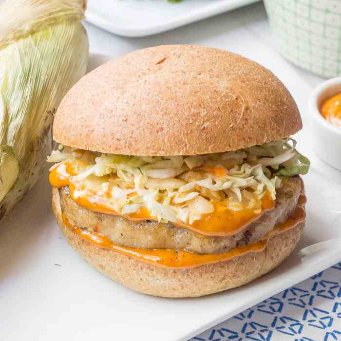 Gochujang Pollock Burgers