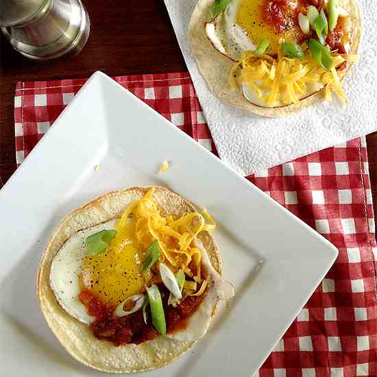 Smoky Egg and Cheese Tostada