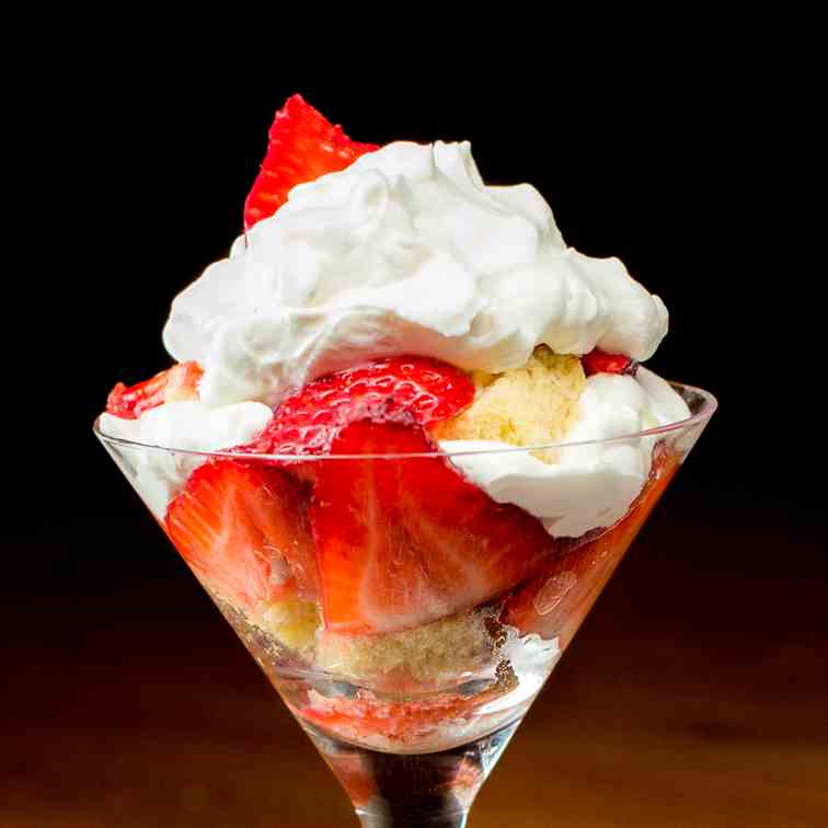 Strawberry & Chambord Cream Trifle
