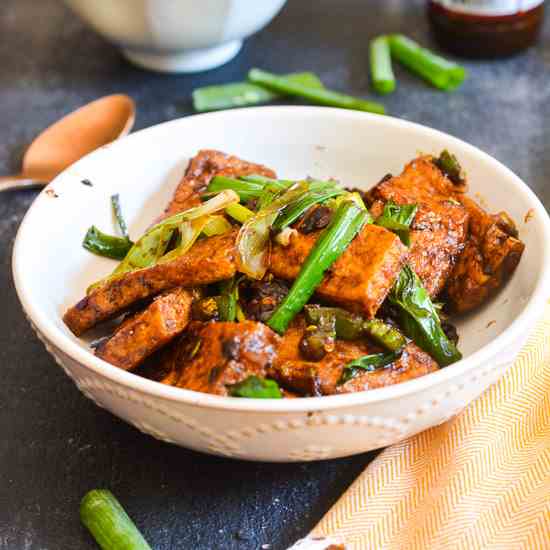 Tofu with Black Bean Sauce-