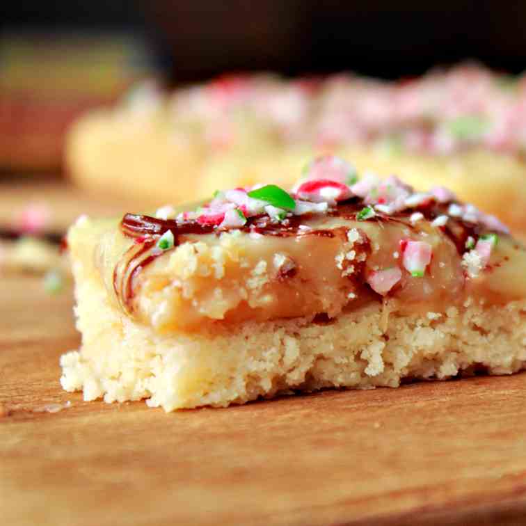 Peppermint Millionaires’ Shortbread