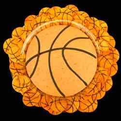 Basketball Bean Dip and Basketball Chips