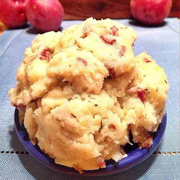 Four Cheese Mashed Potatoes with Rosemary