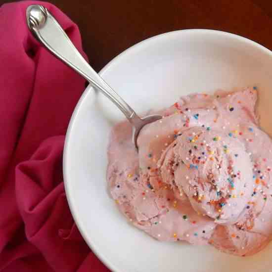 Vegan Cake Batter Ice Cream