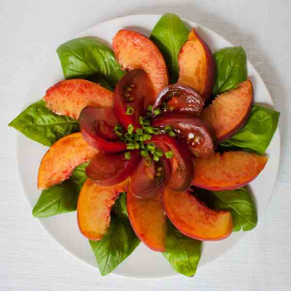 Heirloom Tomato & Peach Summer Salad