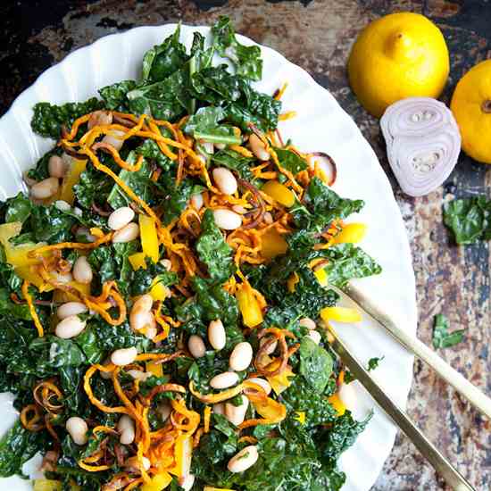Kale - Spicy Cannellini Bean Salad