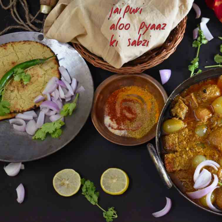 Jaipuri Aloo Pyaaz ki Sabzi