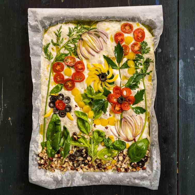 Sourdough focaccia