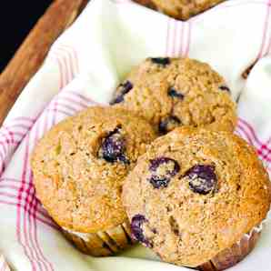 Wholemeal, Blueberry and Banana Muffins