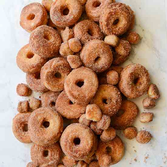 Cake Doughnuts with Cinnamon Sugar