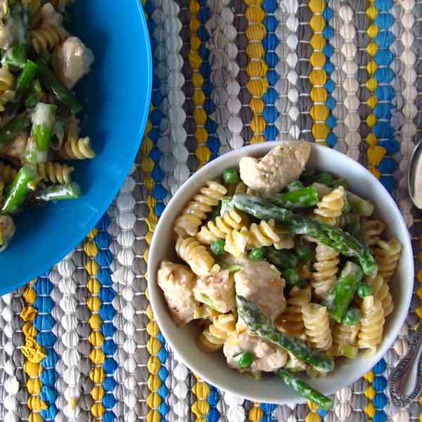 Spring Vegetable Alfredo