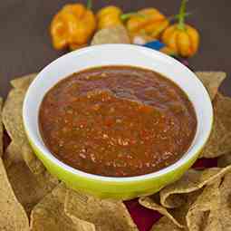 Roasted Mango Habanero Salsa