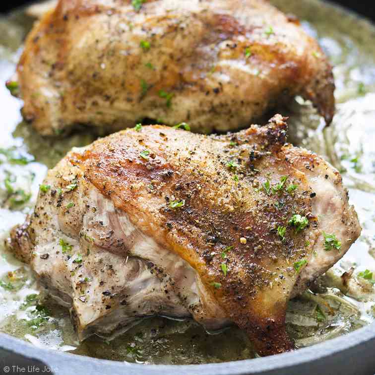 Roast Turkey Thighs for Two