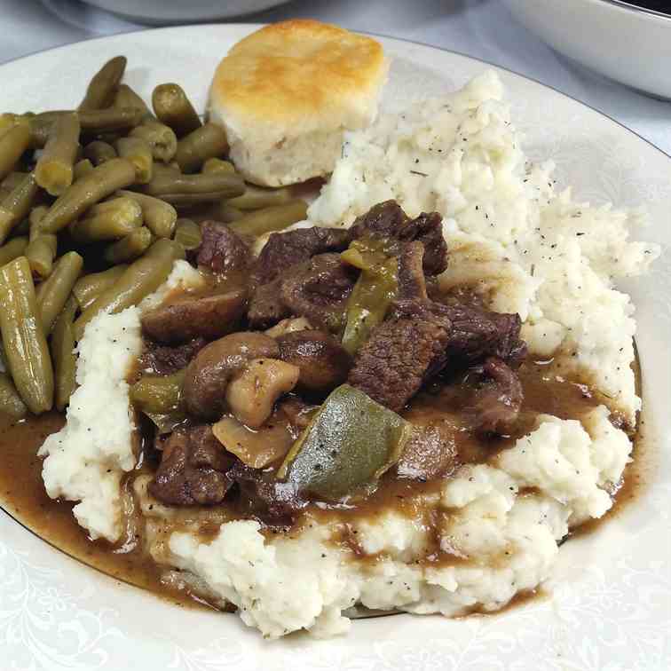 Garlic Beef with Mushrooms