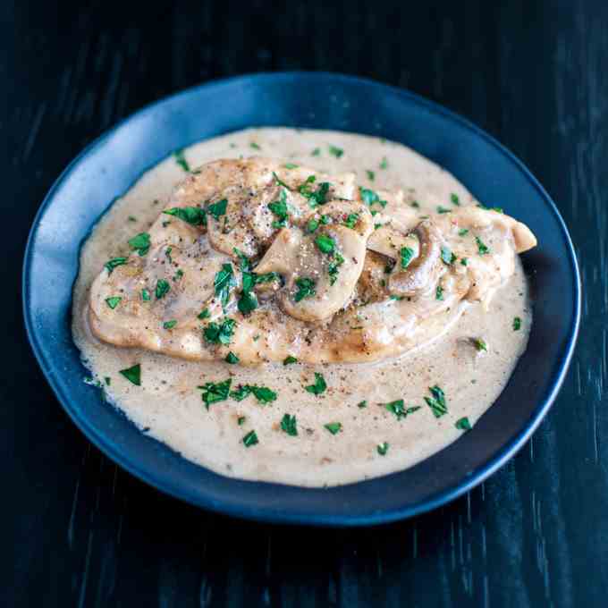 Chicken in a Mushroom Marsala Sauce