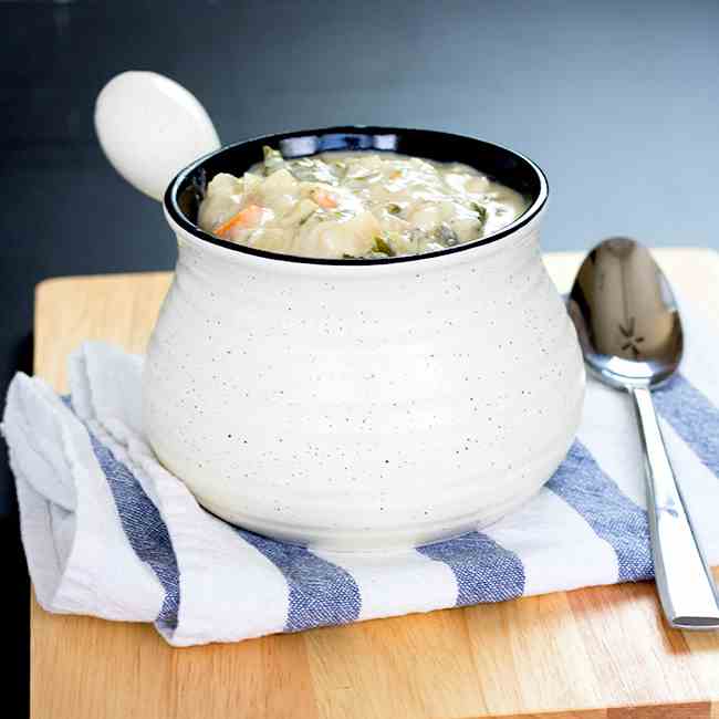 Creamy Kale Gnocchi Soup