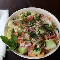 Melon, Mint and Prosciutto Salad