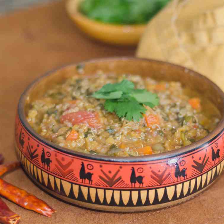Red Lentil and Quinoa Soup
