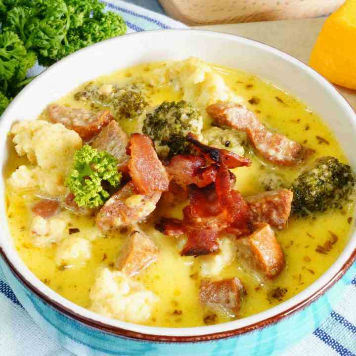 Broccoli Cauliflower Cheese Soup