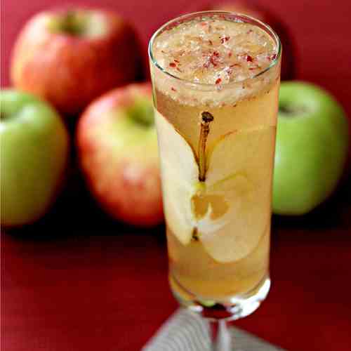 Apple Bourbon Bellini