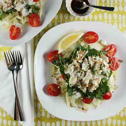 Fennel, Tomato & Flaked Fish Salad