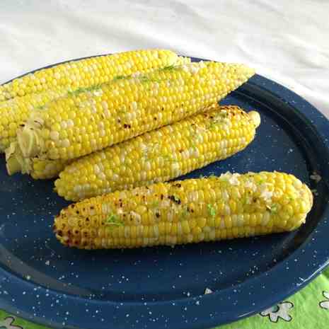 Garlic-Lime Grilled Corn