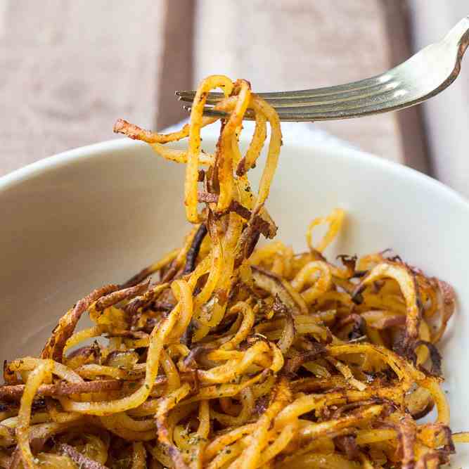 Spicy Spiralized Potatoes