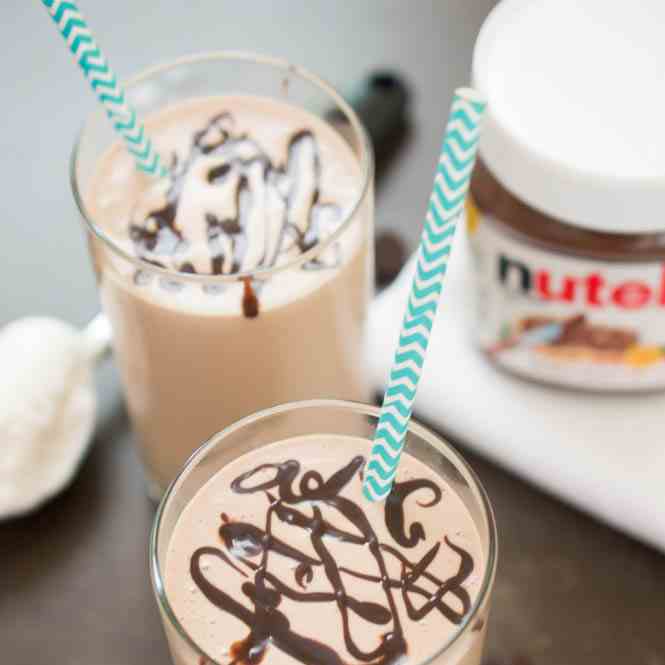 Peanut Butter & Nutella Milkshake 