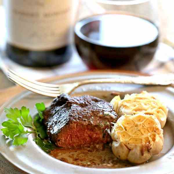 Steak with Cilantro Butter