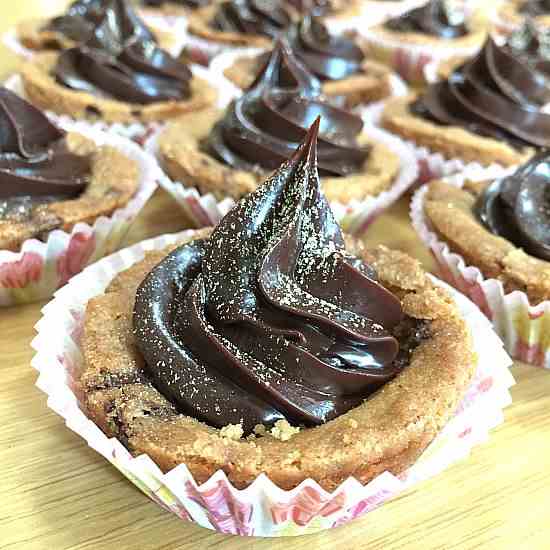 Chocolate Ganache Cookie Cups