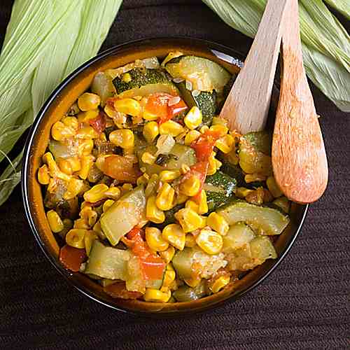 Mexican Zucchini with Corn