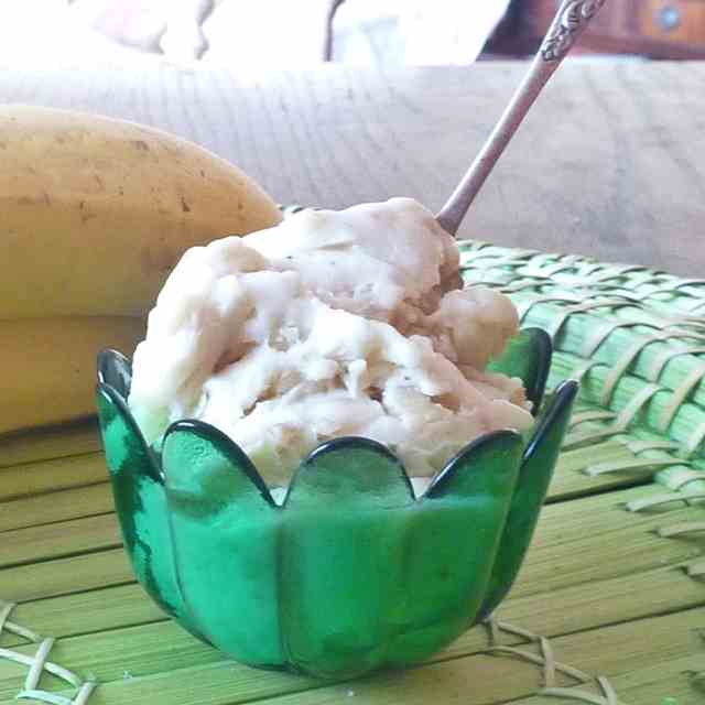 One Ingredient Banana Ice Cream