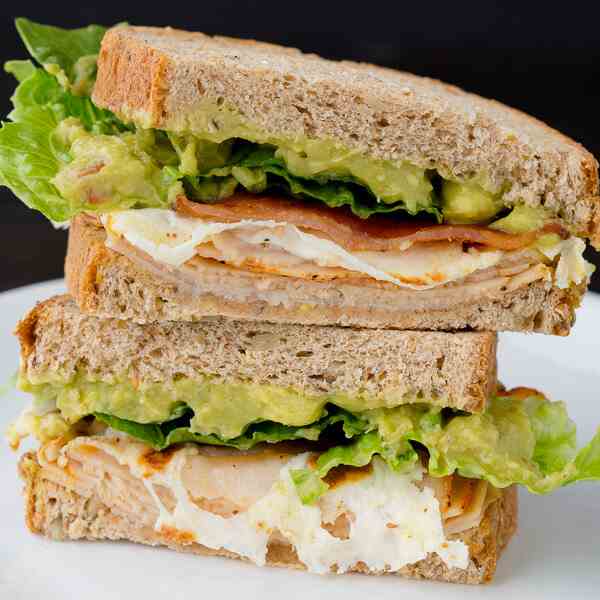  Chicken Guacamole Club Sandwich