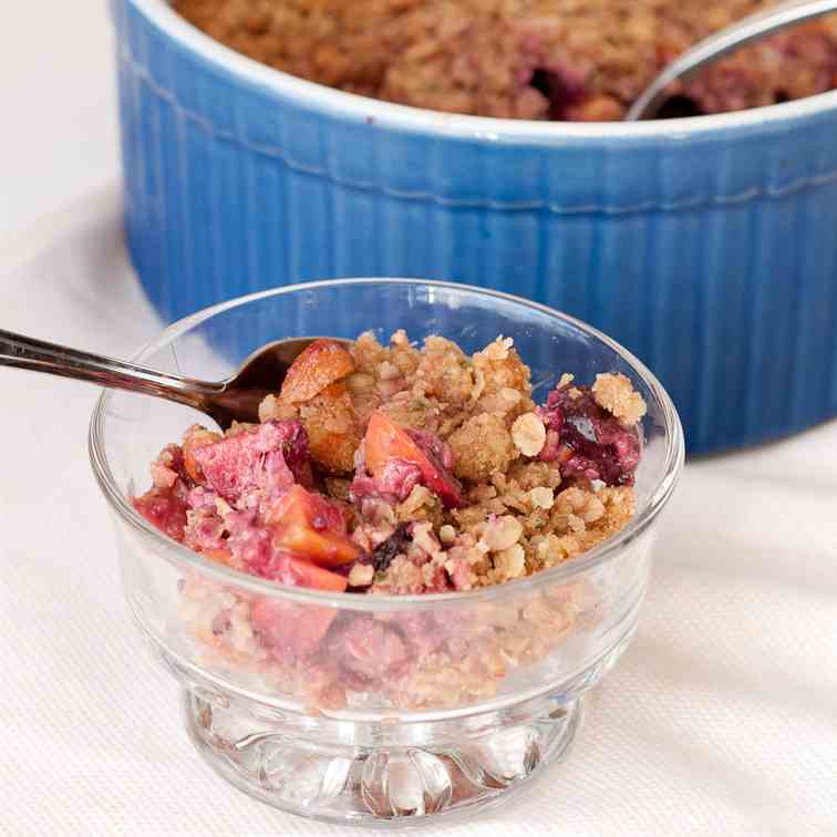 Cherry Nectarine Crumble 